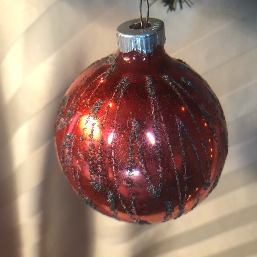 - - Vintage west Germany glass ornament